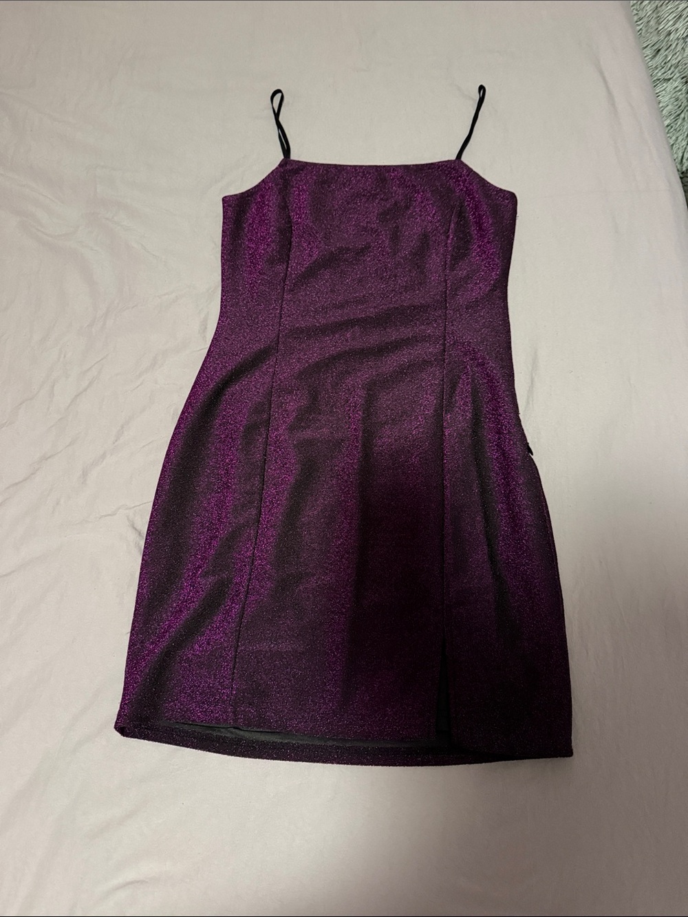 Lulu's Shimmering Plum Mini Dress